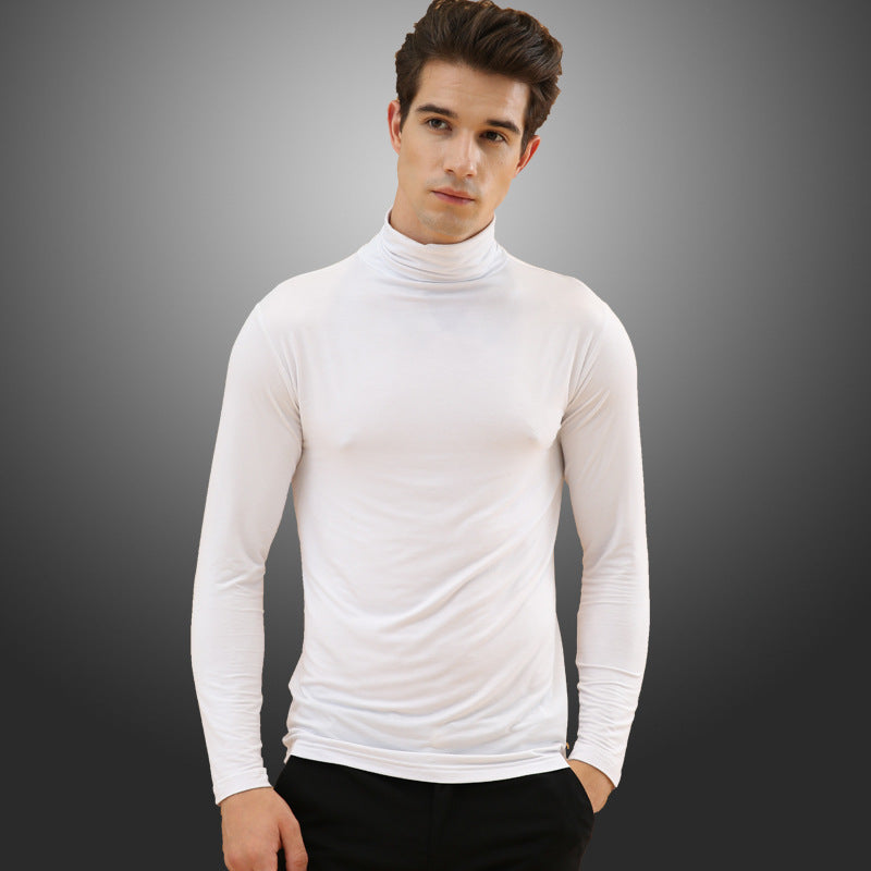 Men's high neck lapel thermal underwear by My Store in a close-up product view