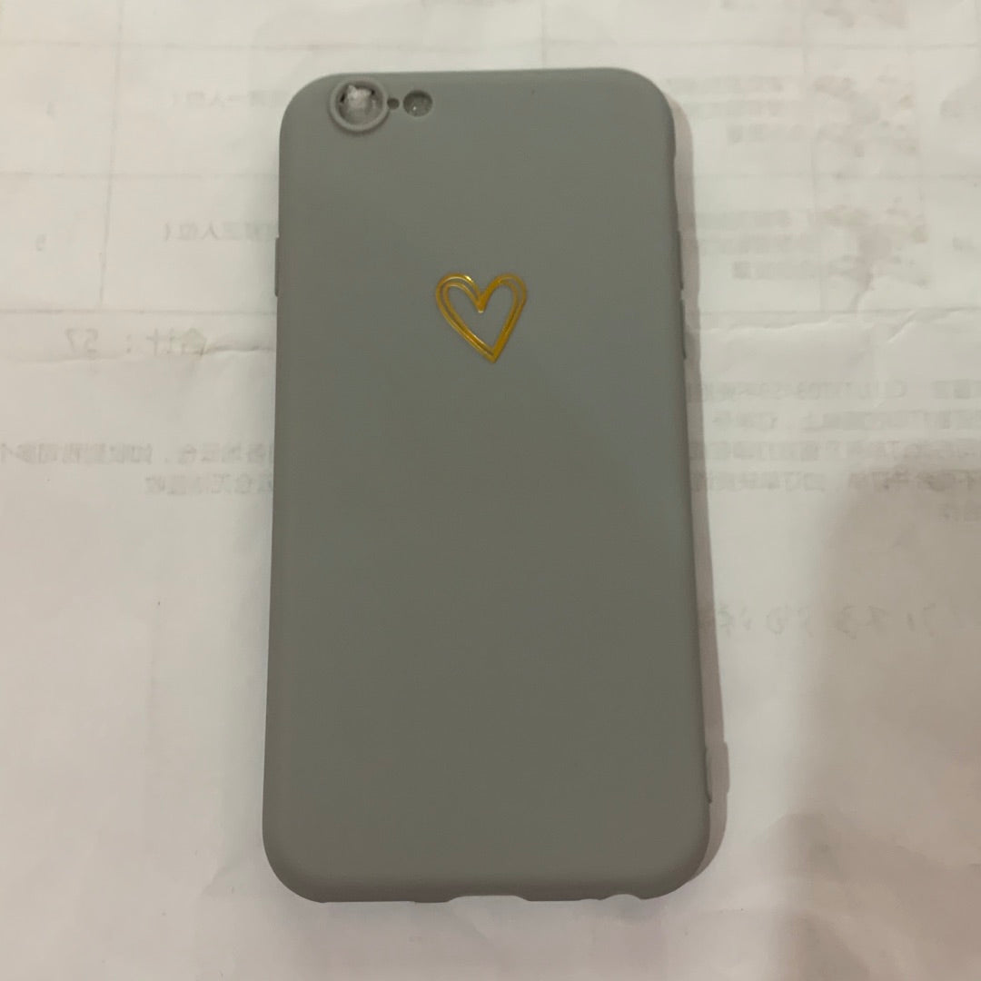 Simple small love iPhone case compatible with Apple, featuring a minimalist heart design