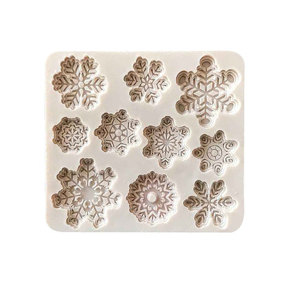 Christmas snowflake silicone mold by My Store for creating detailed snowflake shapes