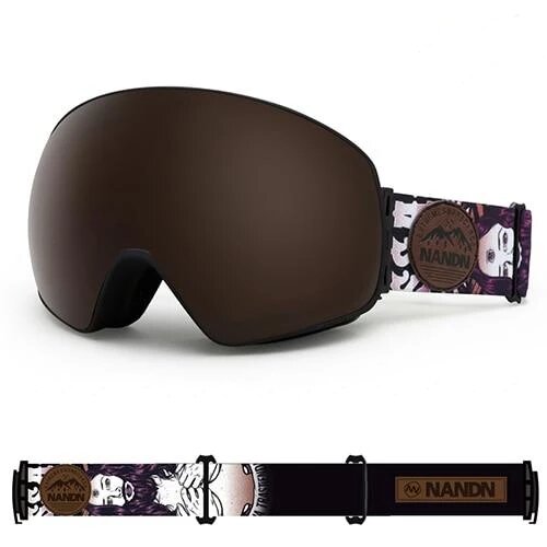 NANDN SNOW ATTITUDE NG8 ski goggles with sleek protective lens and adjustable strap