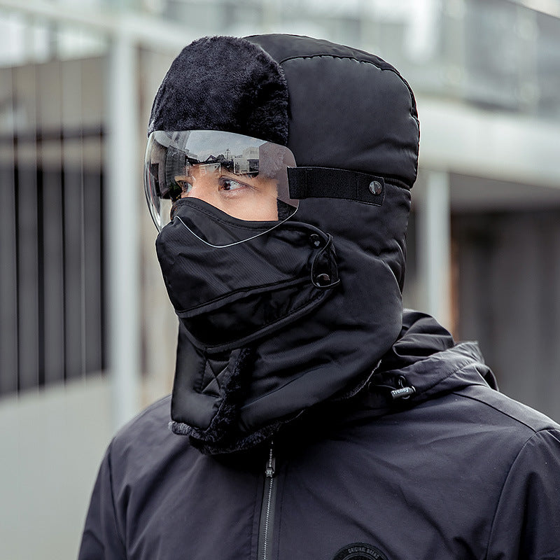 Cycling warm hat by My Store, insulated cap designed to keep ears warm during bike rides