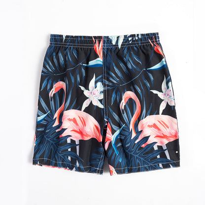Children's beach shorts boxer swimming trunks, colorful design with elastic waistband for swimming and beachwear