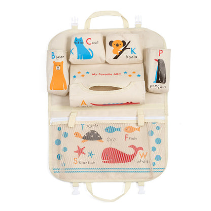 Cartoon car storage bag seat hanging bag in colorful car designWinvalid