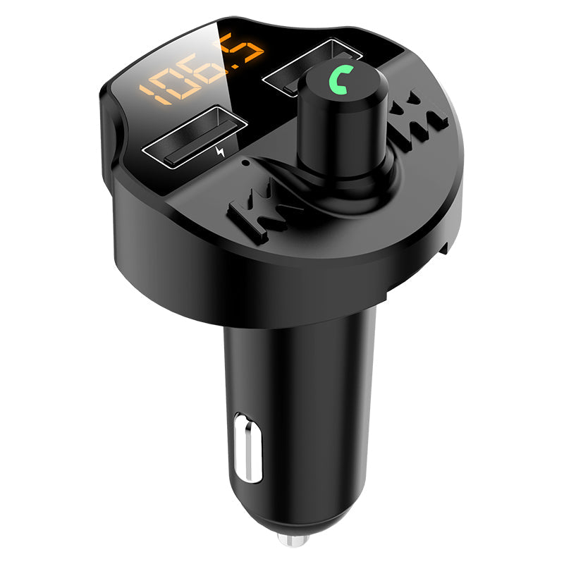T66 car MP3 Bluetooth player with compact design and visible control buttons
