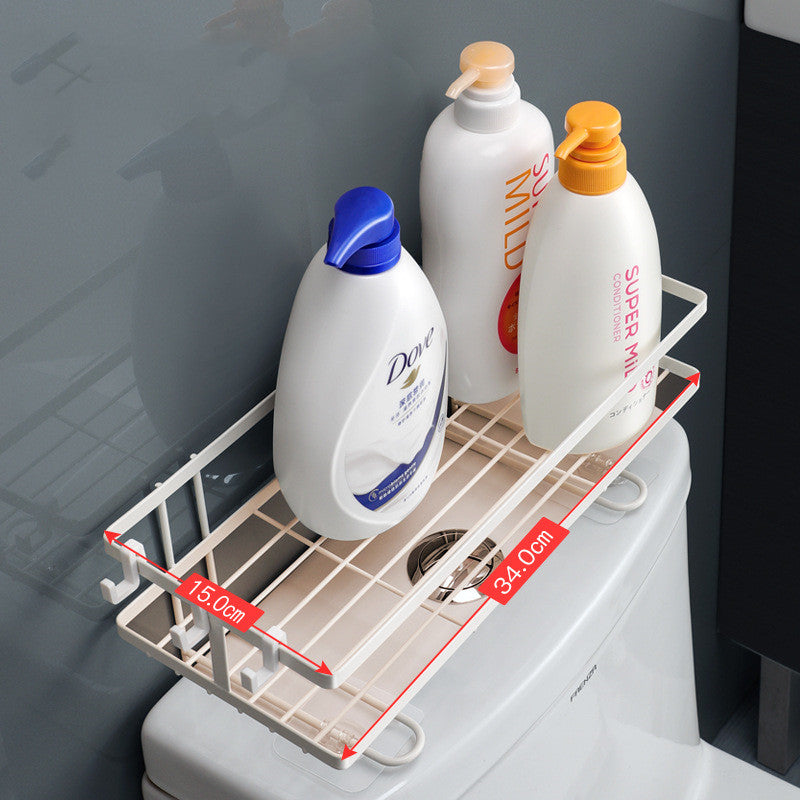 Punch-free toilet rack by My Store for wall-mounted bathroom storage