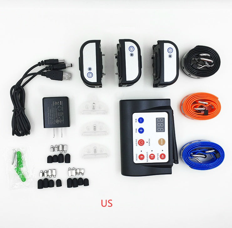 Electric dog fence system with boundary transmitter and adjustable receiver collar by My Store