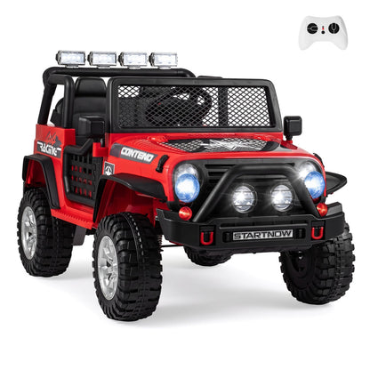 Two-seater 12V electric kids ride-on car with remote control by GBruno Store, featuring a realistic design and safety features.