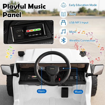 12V electric ride-on truck with dump bed and remote control, designed for kids, by GBruno Store.