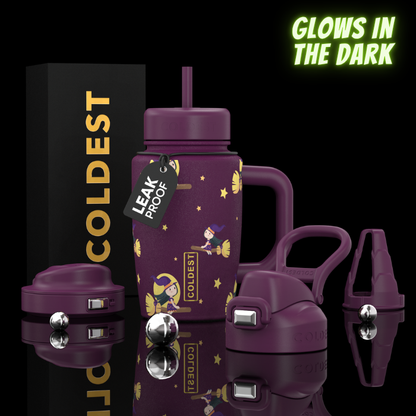Coldest Limitless Ultra v8 15oz stainless steel tumbler with matte finish and spill-proof lid for cold beverages.