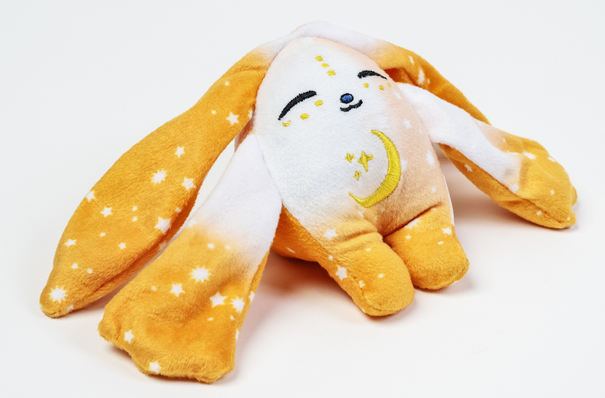 Moon Pals Ori Mini Wrist Hugger plush featuring soft, colorful fabric and a cute wrist-sized design for comfort and style.