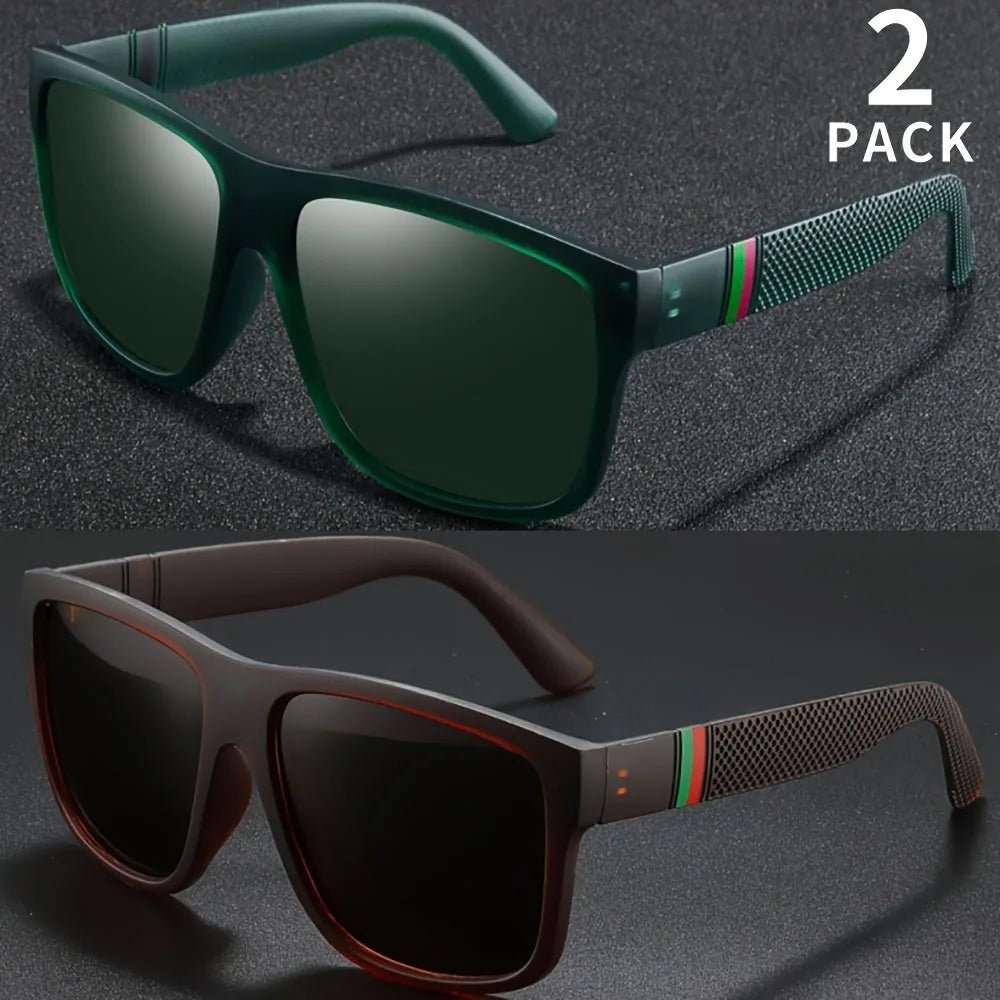 1/2PCS Polarized Sunglasses Brand Designer Vintage Sunglasses Man Fashionable Driving Sun Glasses Eyewear - BACKUPMYFILESNOW.COM®