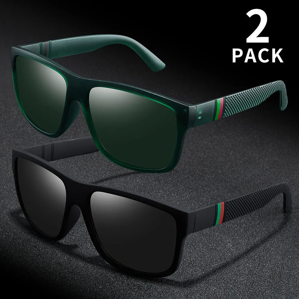1/2PCS Polarized Sunglasses Brand Designer Vintage Sunglasses Man Fashionable Driving Sun Glasses Eyewear - BACKUPMYFILESNOW.COM®