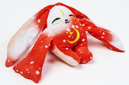Moon Pals Rover mini plush wrist hugger featuring soft, cuddly fabric and adorable animal design for comfortable wear.