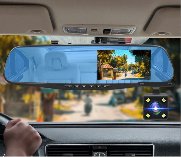 My Store driving recorder dash camera displayed with its compact design for in-car video recording