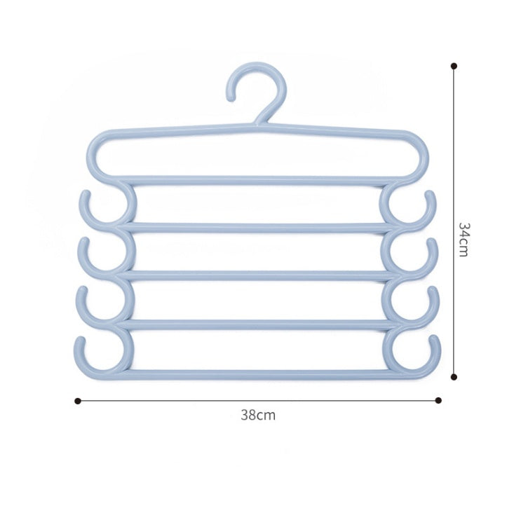 Stainless steel multi-layer pants hanger and trousers storage rack for wardrobe closet organization