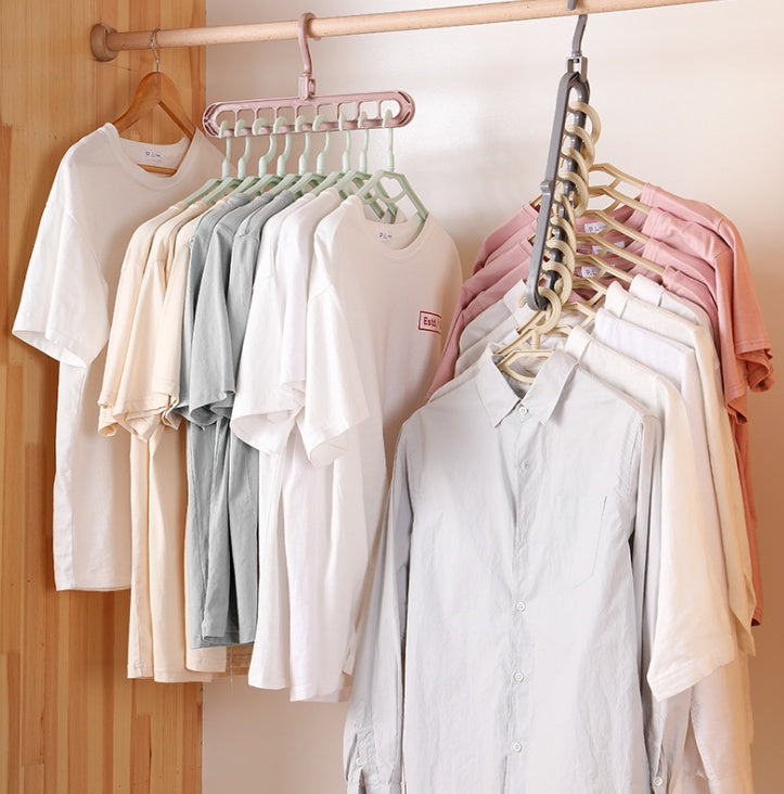 Plastic clothes hanger with storage hook, My Store