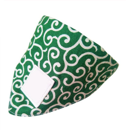 Dog triangular bandage displayed flat for pet first aid use