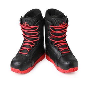 Ski equipment ski boots by My Store, black alpine boots with buckles and thick soles