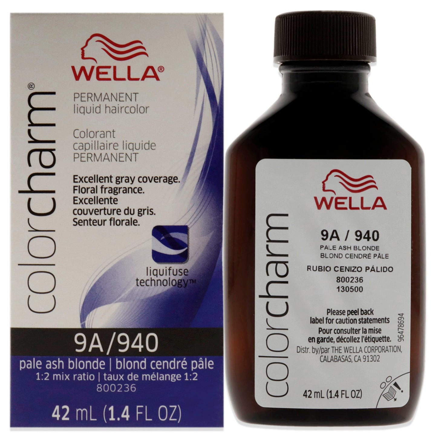 Wella Color Charm Permanent Liquid Haircolor - 940 9A Pale Ash Blonde