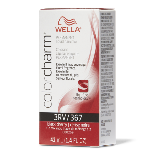 Wella Charm Liquid Permanent Hair Color, 367/3rv Black Cherry
