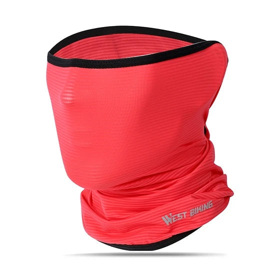 Outdoor riding mask magic headscarf in black, covering the face and neck for cycling or outdoor activities
