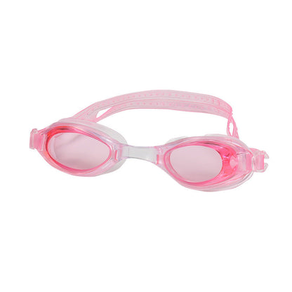 HD flat light waterproof antifogging swimming glasses in a sleek, clear-lens design by My Store