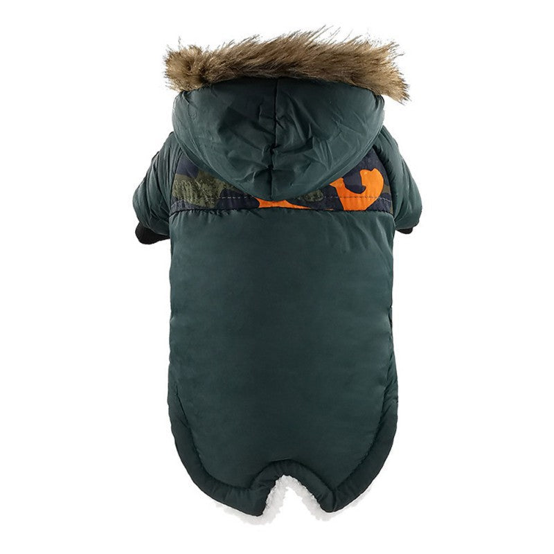 Winter thickened cotton dog coat jacket, warm pet clothing for dogs