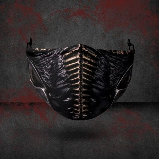 Explosive Halloween masks featuring bold spooky designs and detailed facial features
