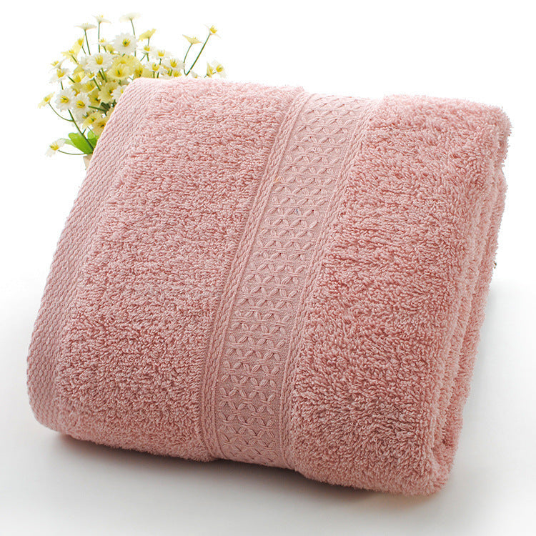 Thickened bath towel beach towel by My Store, soft textured fabric in a full-size rectangular design