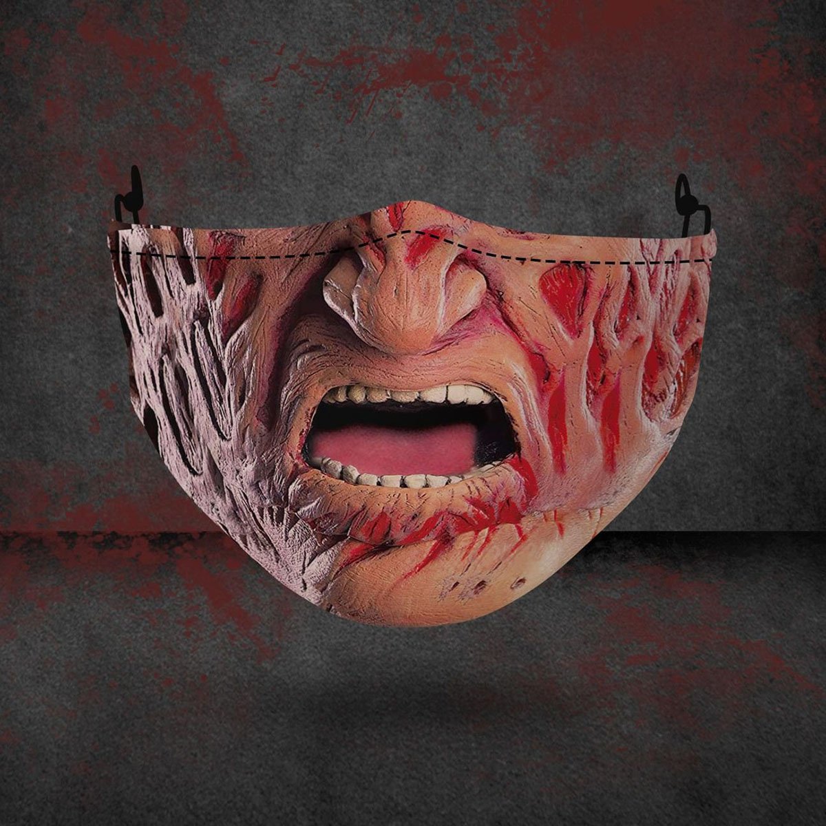 Explosive Halloween masks in spooky designs, displayed for seasonal costume use