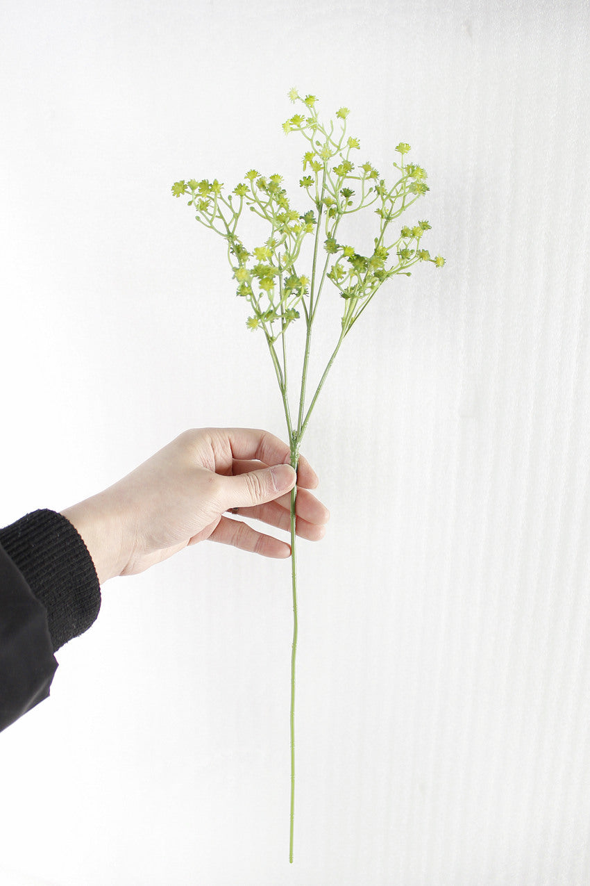 Artificial gypsophila flower stems with delicate white baby's breath blooms