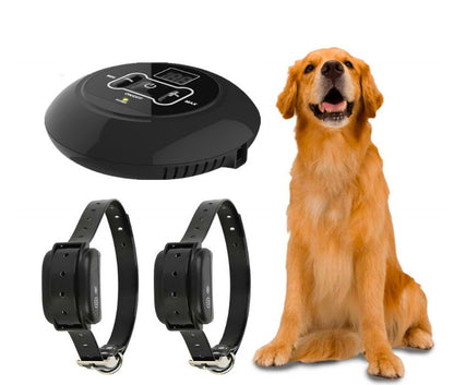 Wireless pet trainer and bark stop device by My Store with remote control and adjustable settings