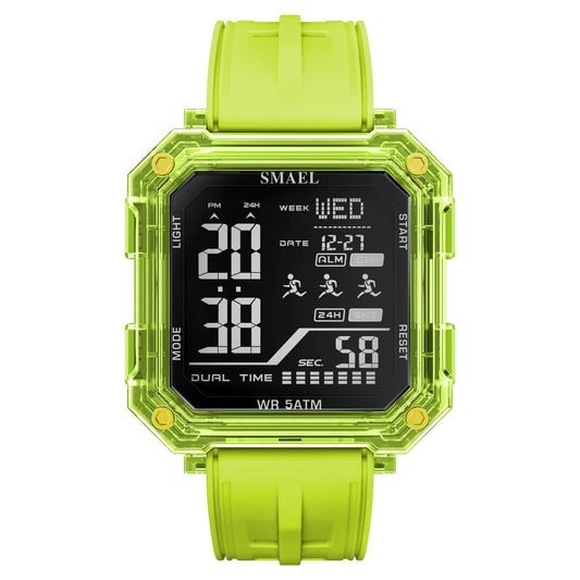 Casual Fashionable Stopwatch Alarm Sports Watch For Students