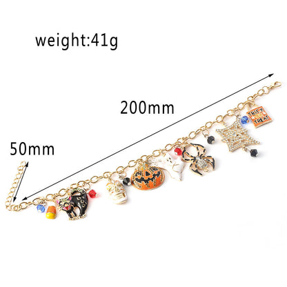 Halloween bracelet with festive seasonal design and colorful details