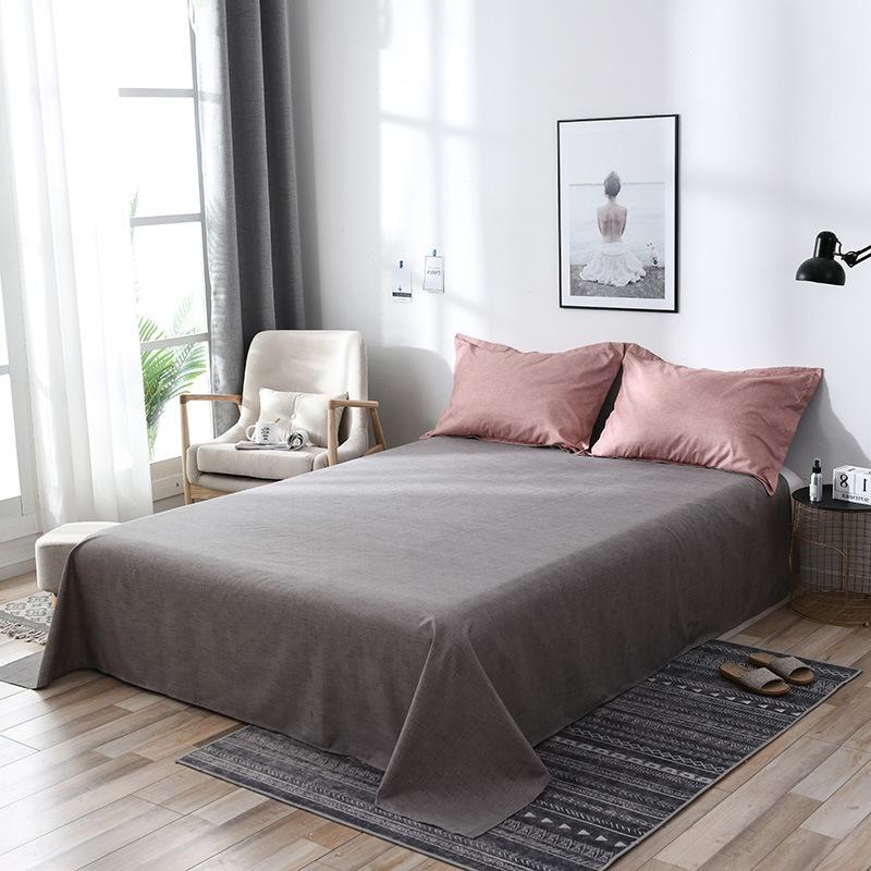 Bed sheets set with quilt and duvet cover bedding, 4-piece set in a coordinated design