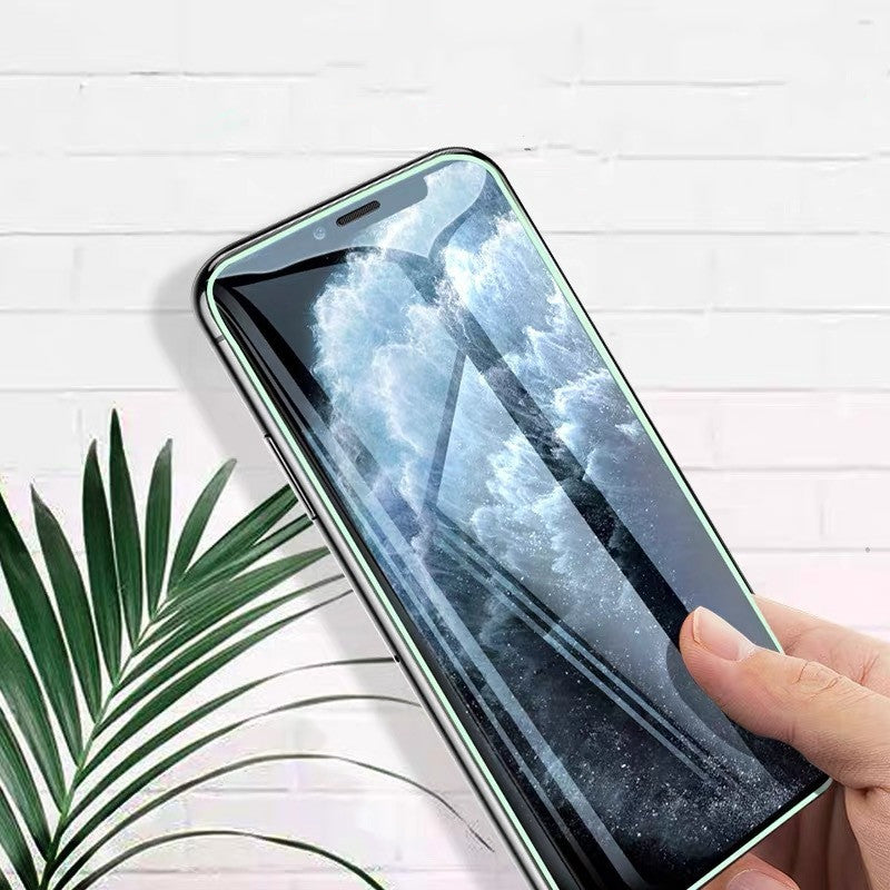 Luminous full cover tempered glass screen protector by My Store