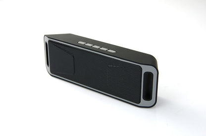 Smart electronic card Bluetooth audio speaker in compact black design