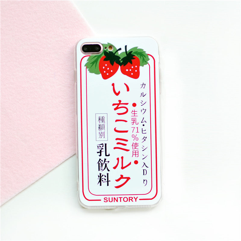 Strawberry phone case with vibrant red berry design on a protective cover