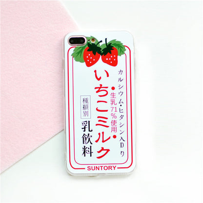 Strawberry phone case with vibrant red berry design on a protective cover