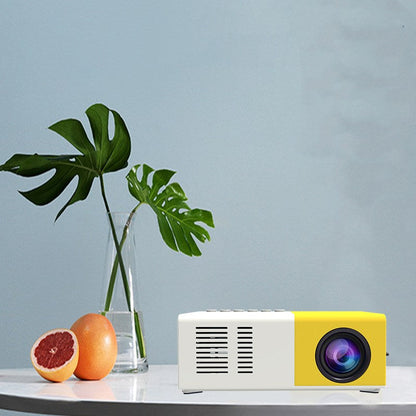 Handheld mini LED home entertainment projector by My Store, compact design for projecting videos and images
