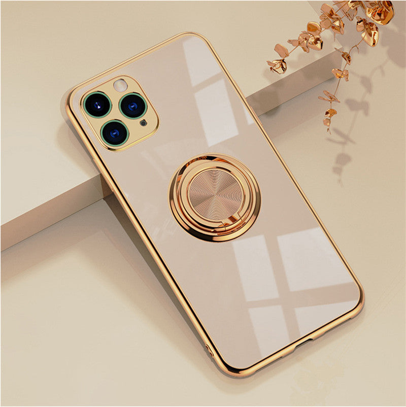 Apple iPhone 12 silicone cover case with luxury plating, compatible with iPhone 12 Pro, 12 mini, 11 Pro Max