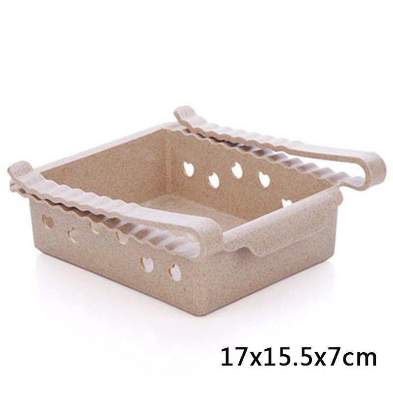 Hanging plastic refrigerator clapboard storage rack for kitchen supplies by My Store