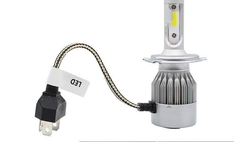 Metal car lights close-up showing durable automotive lighting fixtures in a sleek metallic finish