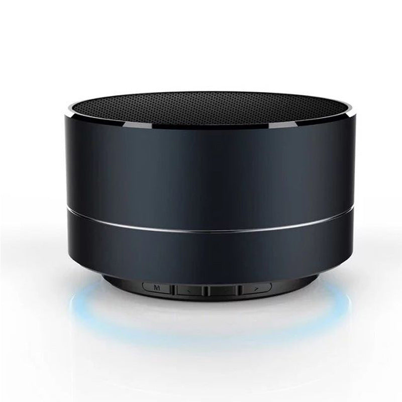 Mini Bluetooth wireless speaker with compact design and portable audio controls