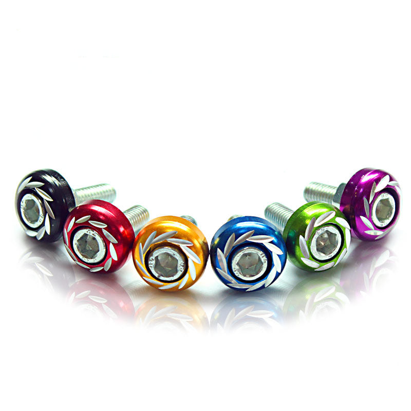 Motorcycle modified screw accessories by My Store, close-up view of metal screws for bike customization