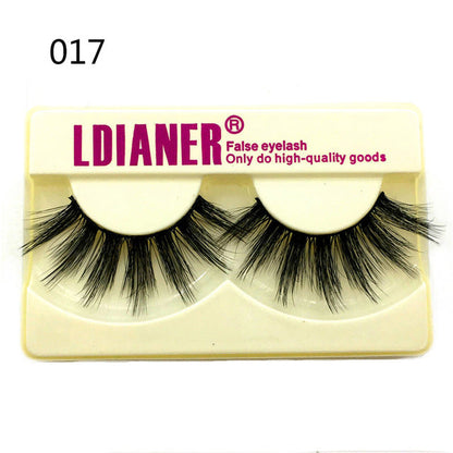 Mink eyelashes 25mm wispy fluffy fake lashes in a soft, voluminous style