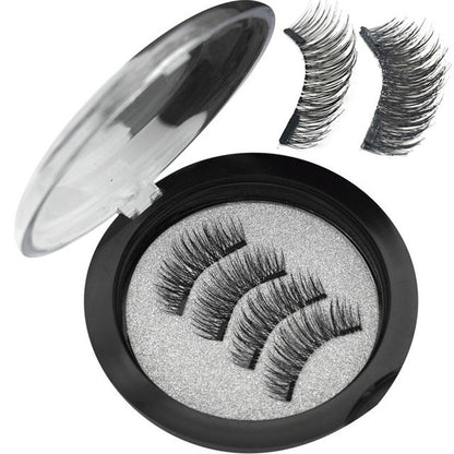 Magnetic eyelashes by My Store, black reusable false lashes with a natural curved design