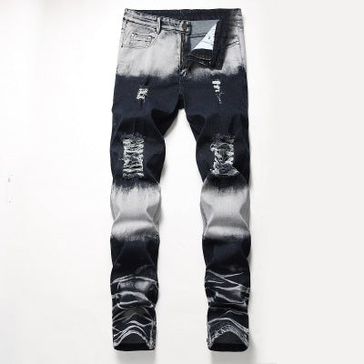 Men's denim jeans from BACKUPMYFILESNOW® collection, shown in a classic fit with visible stitching and five-pocket design.