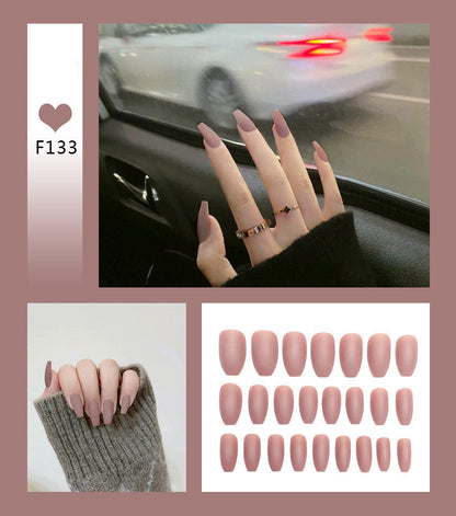 Nail Art Scrub Ballet fake nails by My Store, featuring a ballet-inspired design for manicure styling