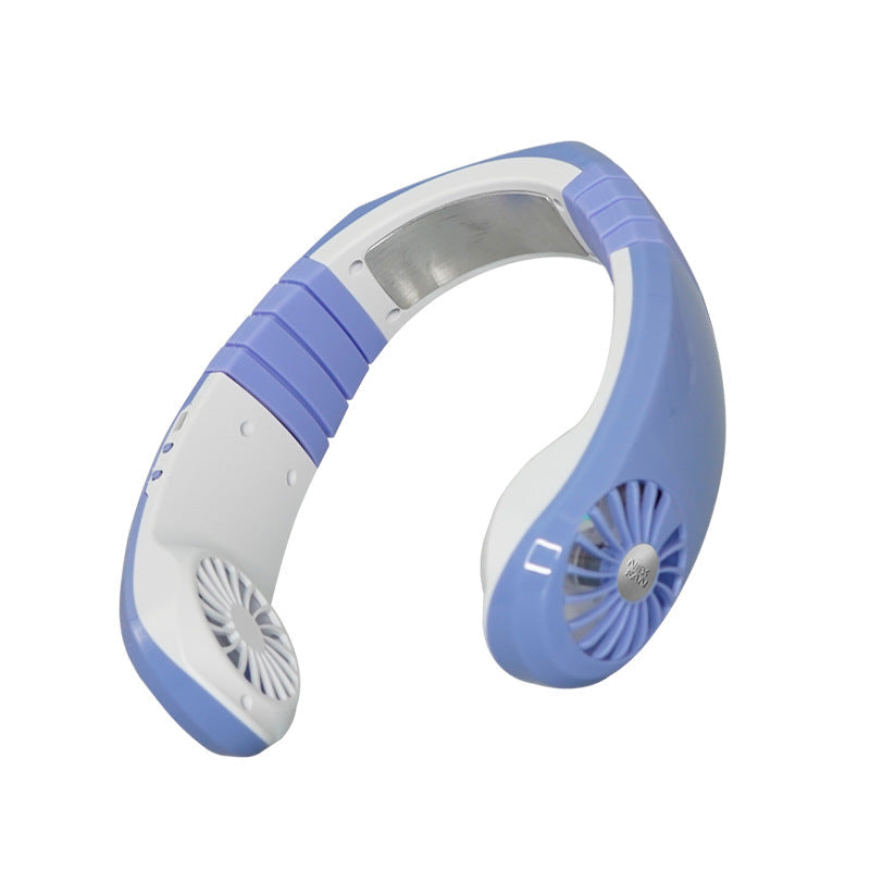 NEXFAN hanging neck fan in wearable hands-free design, shown from the front